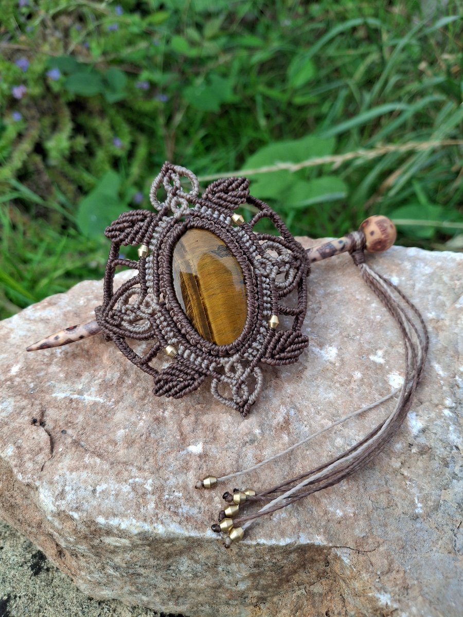 Tiger's Eye Hair Barette 