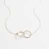 Spirit collection, circle necklace, silver circle, interlinking rings