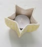 Yellow star tealight holder - Image 2