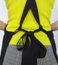 Black Canvas Apron for Potters & Artists, Crossback, Split Leg, Cargo Pockets - Image 6