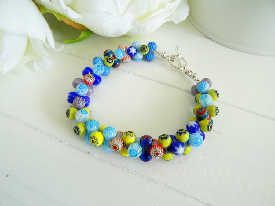 Millifiori Peanut Bead Bracelet