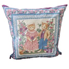 Kitsch Ginger cats looking like Mum & Dad handmade 45cm cushion with new pad