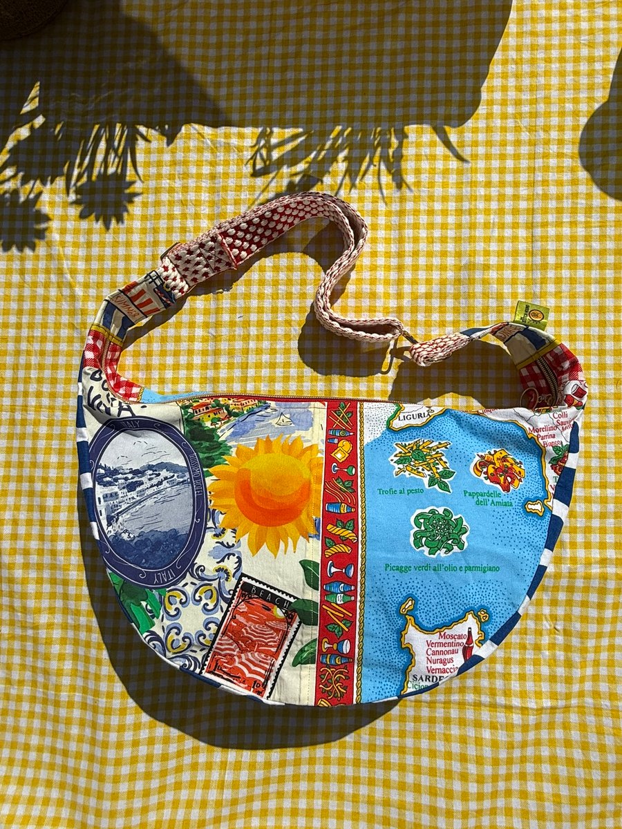 One of a Kind Handmade Crossbody Bag - Buon Appetito! 