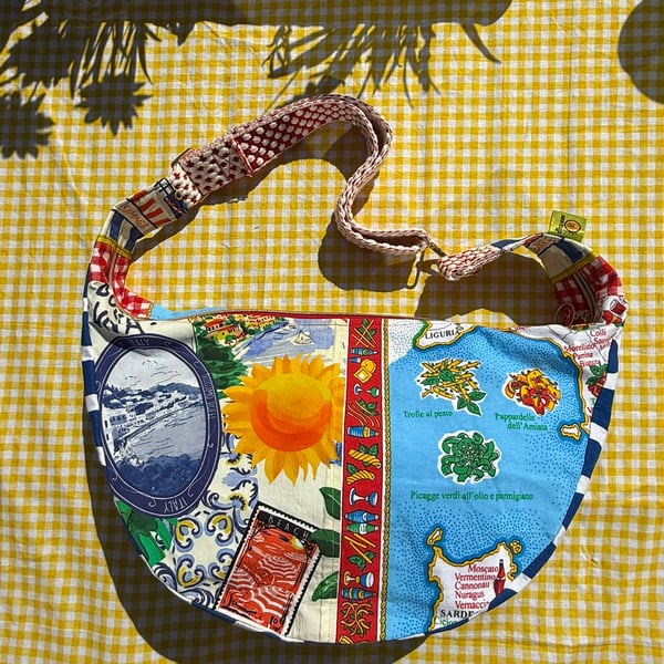 One of a Kind Handmade Crossbody Bag - Buon Appetito! 
