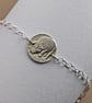Pig Engraved Sterling Silver Coin Bracelet - Image 4