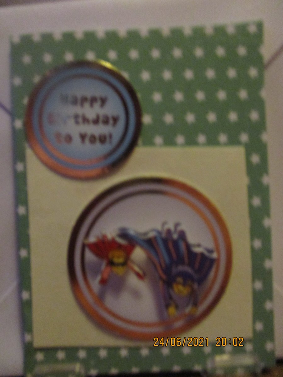 Batman and Robin Happy Birthday to You! Card