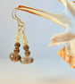 Smoky Quartz Earrings With Yellow Swarovski Crystals - Handmade In Devon - Image 4