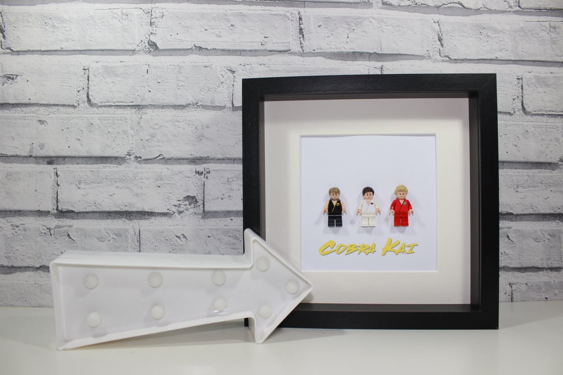 COBRA KAI - Framed custom Lego minifigures - Karate - Amazing Art