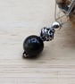 Minimalist Golden sheen Obsidian pendant necklace. Reiki charged - Image 3