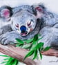 Koala Watercolour Painting – Original Still Life – Fun & Delightful