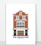 CRICKETERS PUB, RICHMOND, A4 Print - Image 1