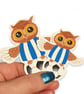 Ozzy owl Stickers, journal stickers, Sheffield Wednesday  - Image 1