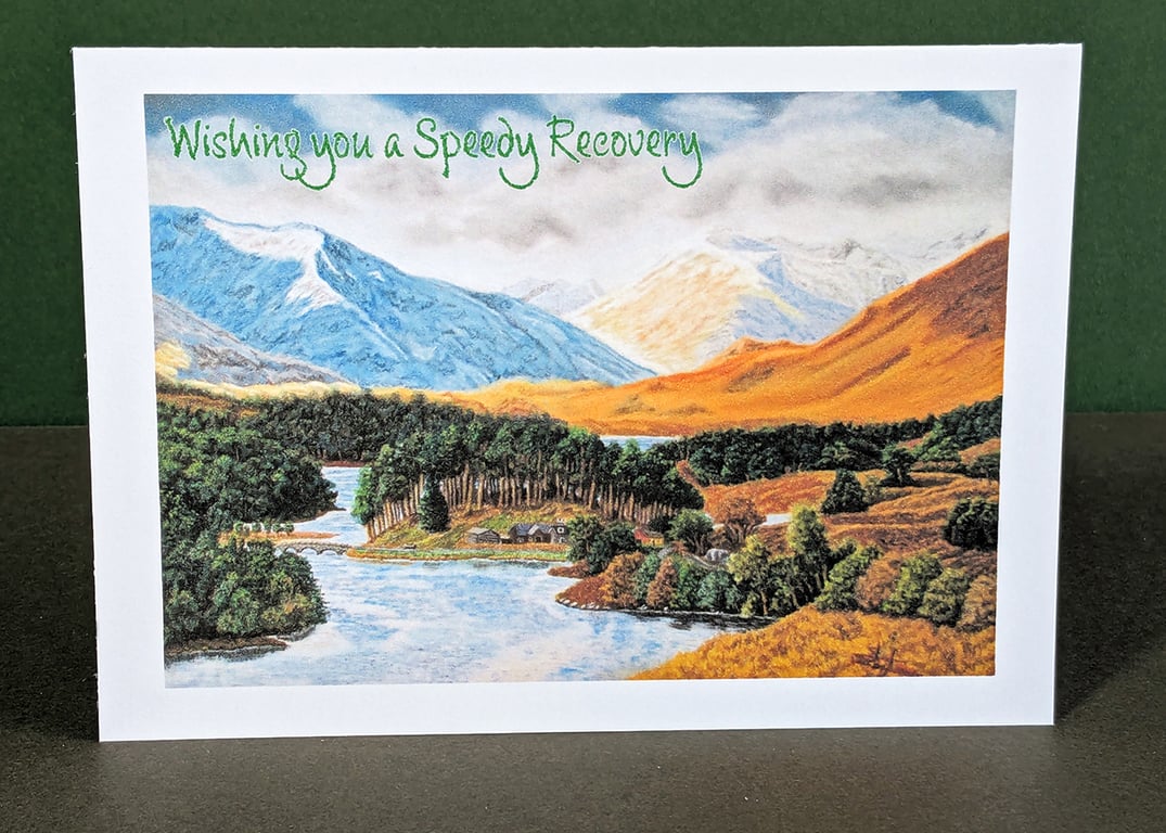 Highland Splendour Art Card: Blank or Personalised A6-Size Greetings Card