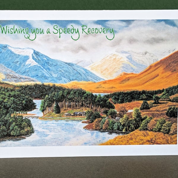Highland Splendour Art Card: Blank or Personalised A6-Size Greetings Card