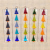 Rainbow Colourful Xmas Tree Sun Catcher Fused Glass Hanging