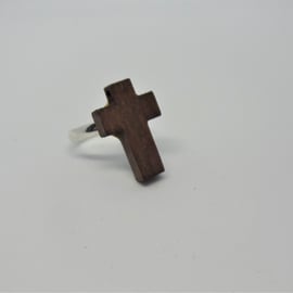 wooden cross ring 