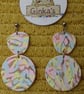 Candy Confetti Polymer Clay Stud Earrings – Handmade