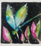 ACEO Original Dragonfly Watercolour 