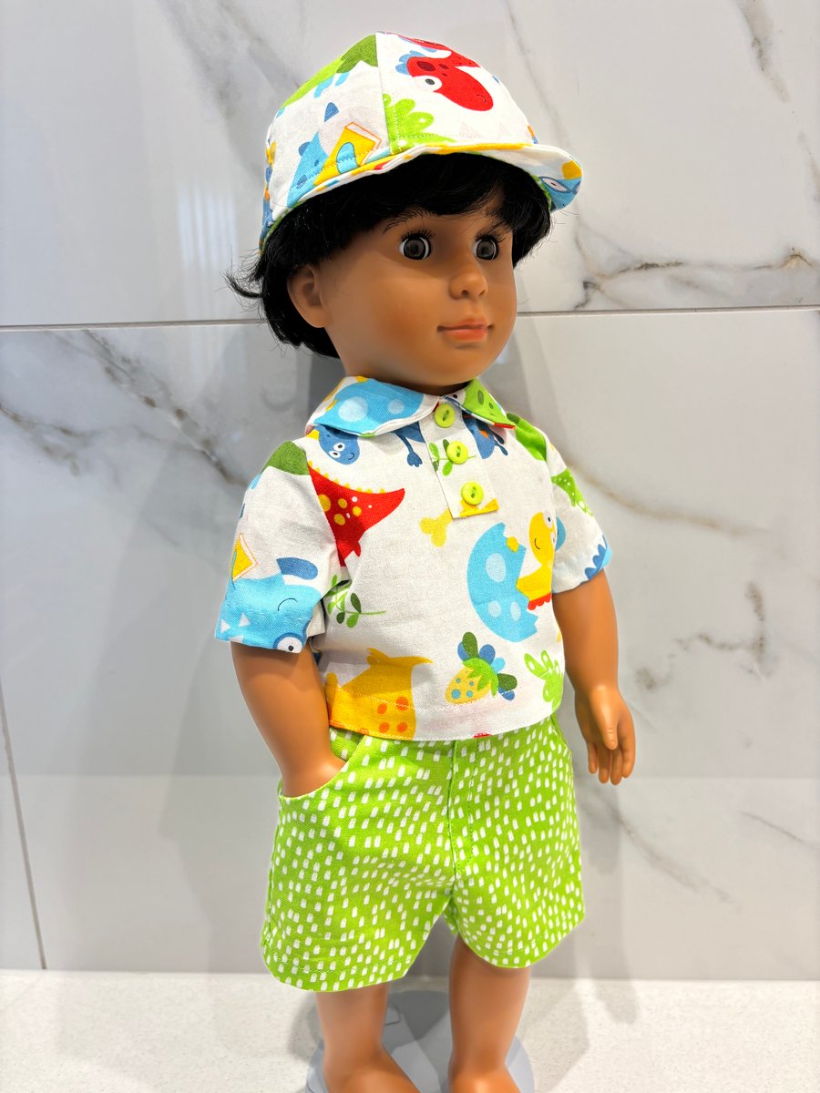 Boy Doll Lime Green Shorts outfit