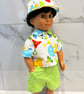 Boy Doll Lime Green Shorts outfit
