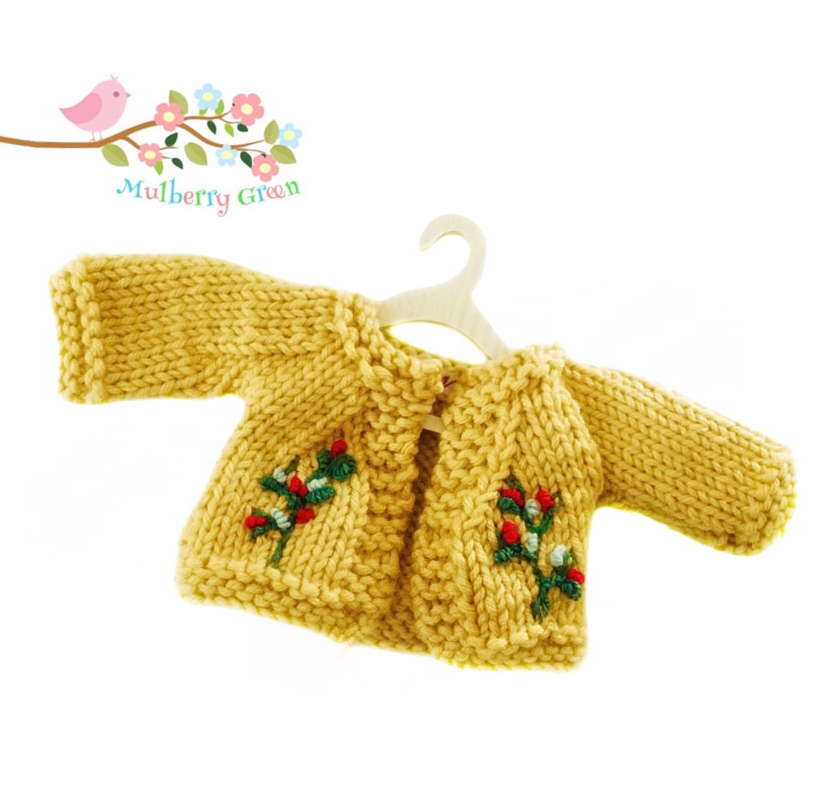 Reserved for Beverly - Flax Embroidered Cardigan 