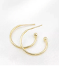 (EK30) 10 pcs, 20mm Light Gold Plated Earrings Hoop Findings 