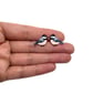 Coal Tit Stud Earrings - Handmade - Image 3