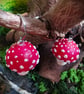 Fly Agaric Red Mushroom Earrings - Image 2