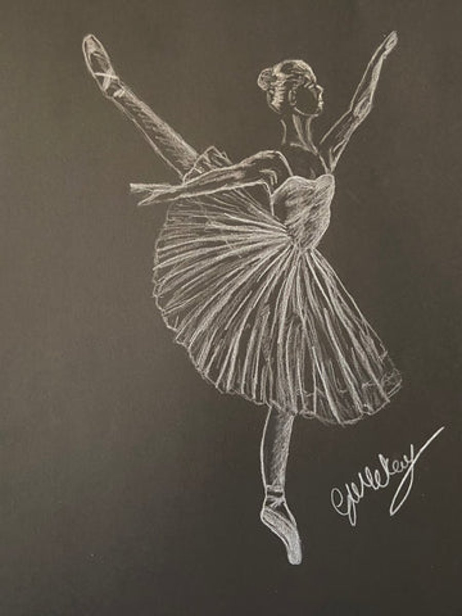 Original artwork - Ballerina monochrome 