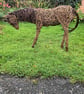 Horse, pony, woven willow. animal sculpture, custom order - Image 1