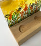 Sunset meadow, fused glass free standing art panel  - Image 4