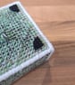 Container for small desk items - green and black fill with geometric motif - Image 5