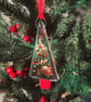 Fused glass Christmas Tree Decoration - Image 1