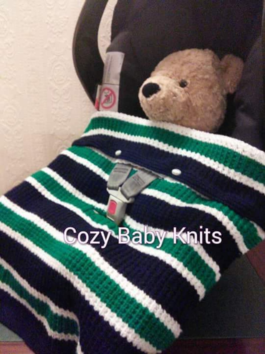 First size baby car seat blanket