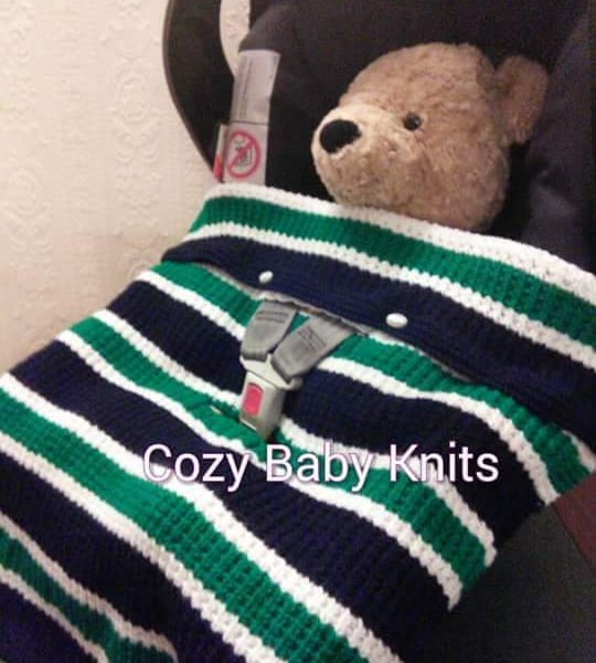 First size baby car seat blanket