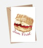 Jam First Greeting Card, Cornwall Greeting Card - Image 2