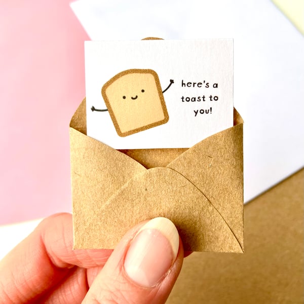 Tiny Here's A Toast To You Card