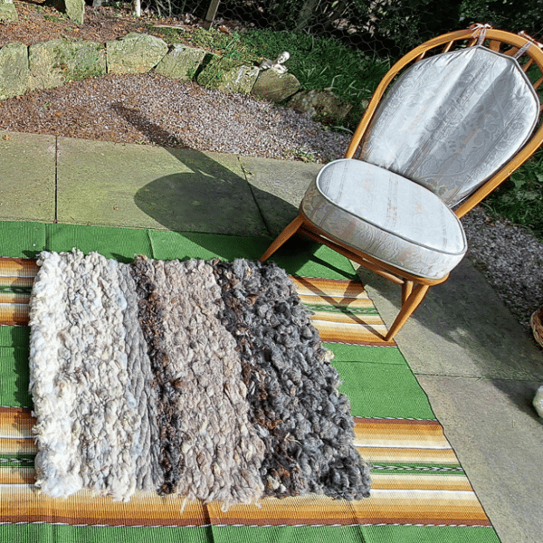 Pure British sheep wool rug