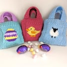 Knitting Pattern for Easter Goodie Bag - Digital Knitting Pattern