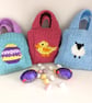 Knitting Pattern for Easter Goodie Bag - Digital Knitting Pattern - Image 1