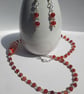 Carnelian Bead Jewellery Set