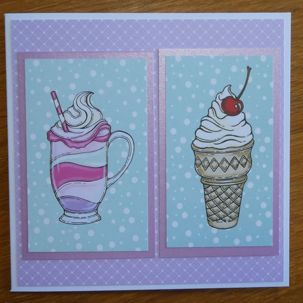 Ice Cream Sundae Card - You're Amazing - Birthday, Thank You, Just Because