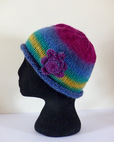 Hand knitted hat