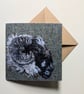 Harris Tweed Sheep Embroidery Art Greeting Cards - Image 2