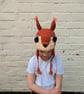 Crochet squirrel hat, winter novelty hat, newborn, child, toddler, adult sizes