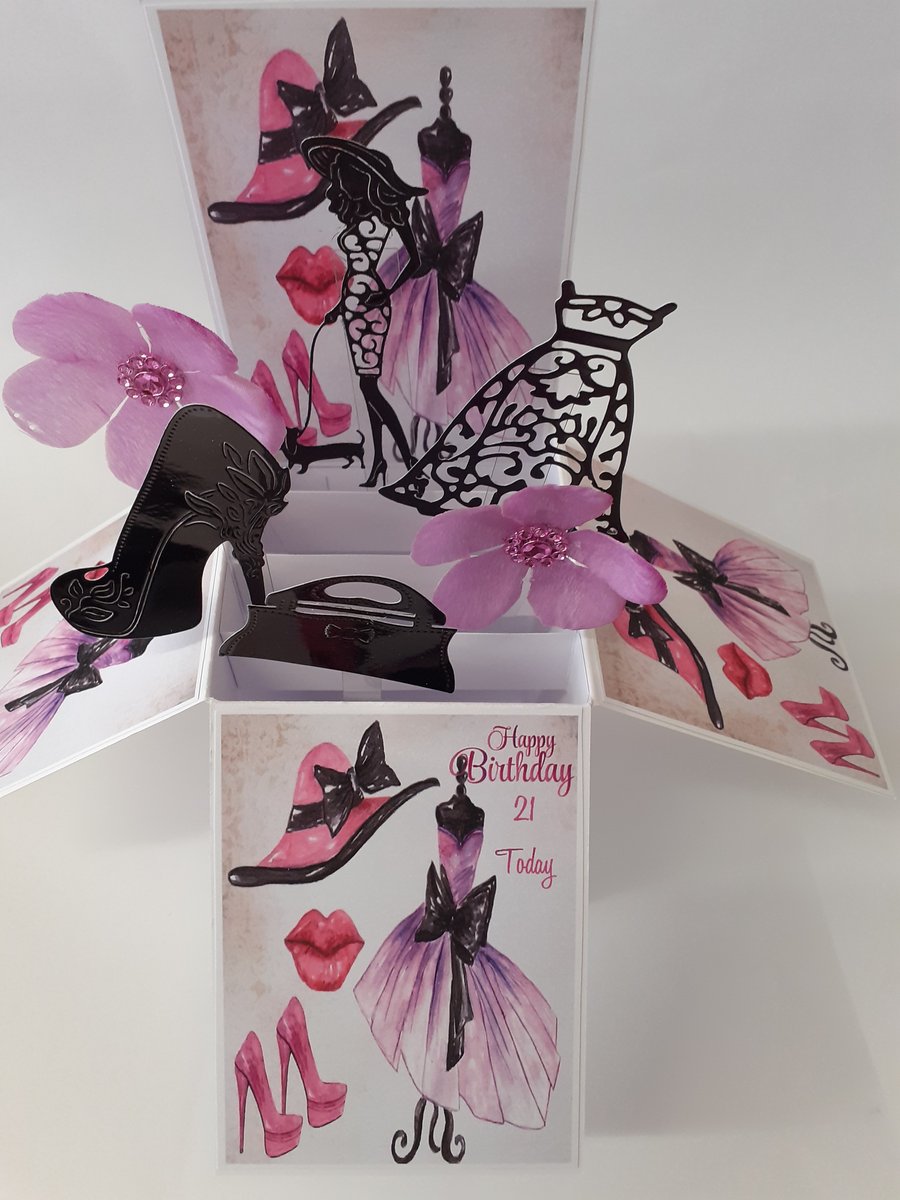 Ladies 21st Birthday Card