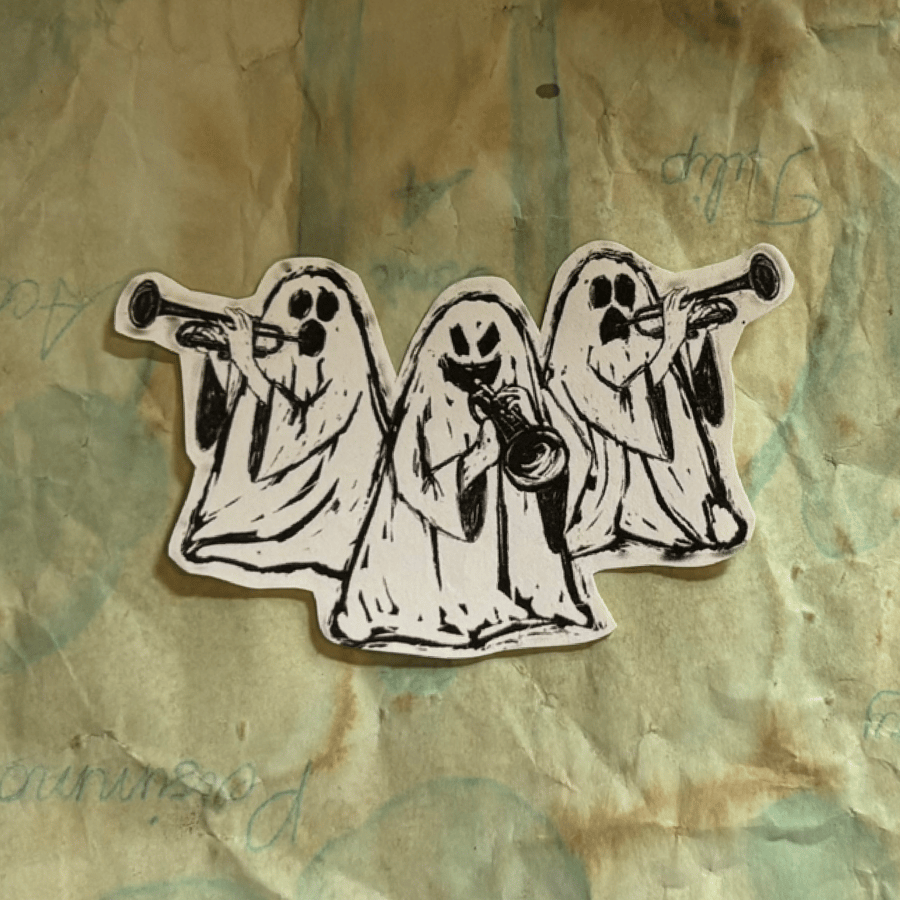 Mellifera Dynasty paper sticker - jazz ghosts