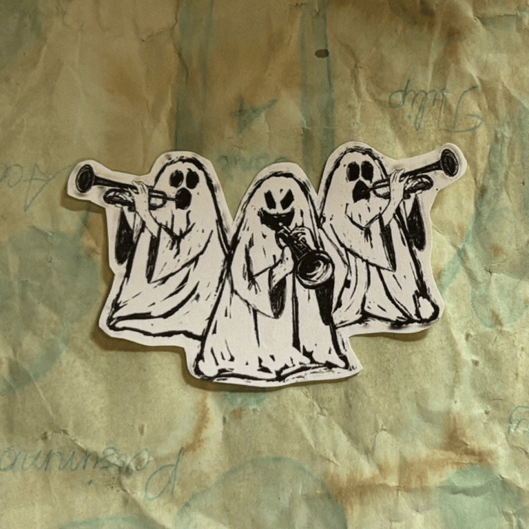 Mellifera Dynasty paper sticker - jazz ghosts