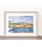  Art print of Plymouth Hoe Devon from original watercolour painting A4 - Image 2