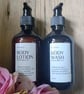 Body Wash and Lotion Set, 300ml, Vegan and Cruelty Free Natural Skin Care.